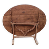 Cherry wood harvest table