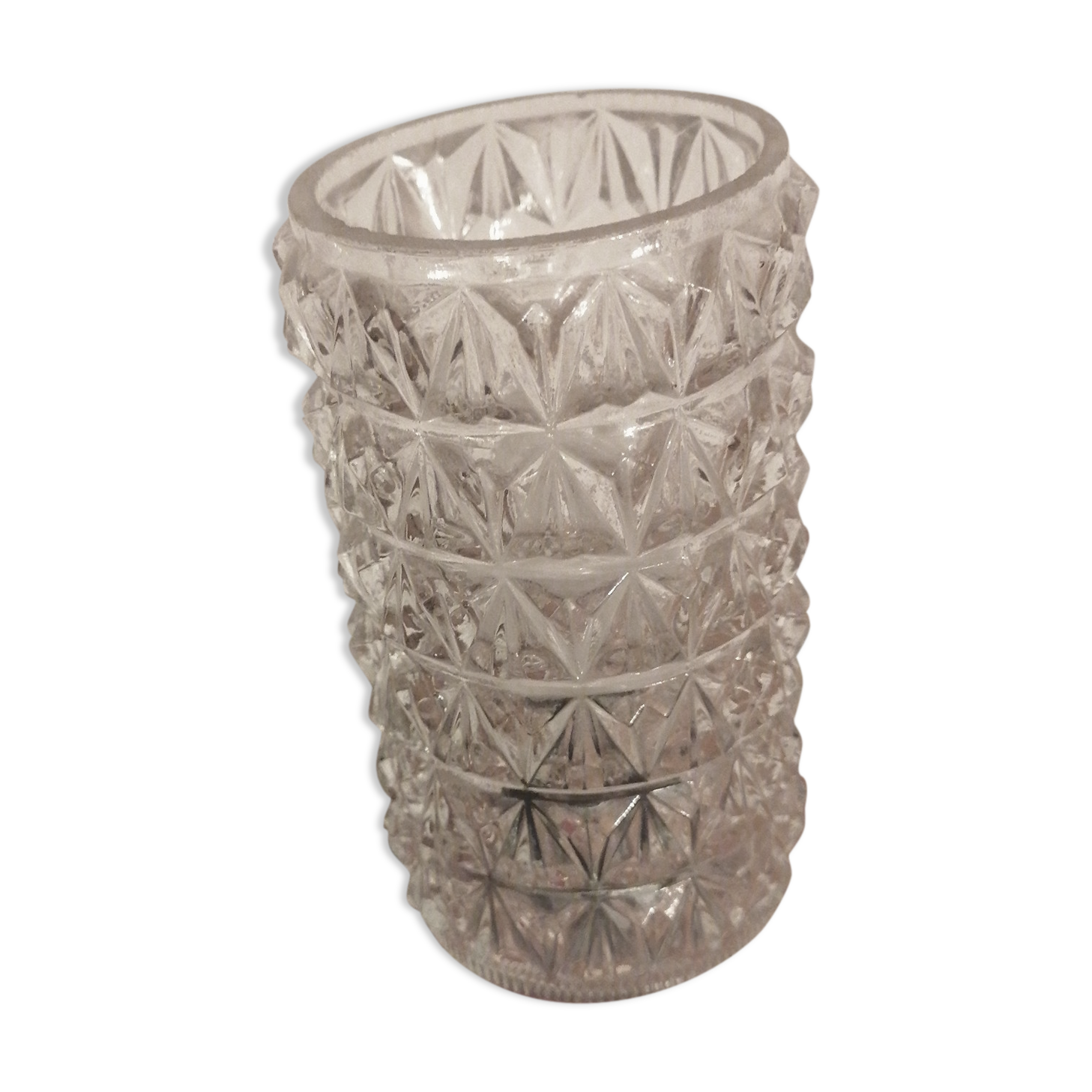 Bedside desk lamp 1960-70 bakelite glass