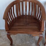 Pair of colonial style armchairs