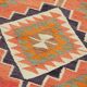 Turkish Handwoven Vintage Herki Kilim 100 cm x 345 cm