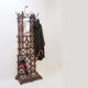 Coat rack or hall tree, 19th century - patinated cast iron imitating bamboo