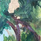 Huile paysage ancienne