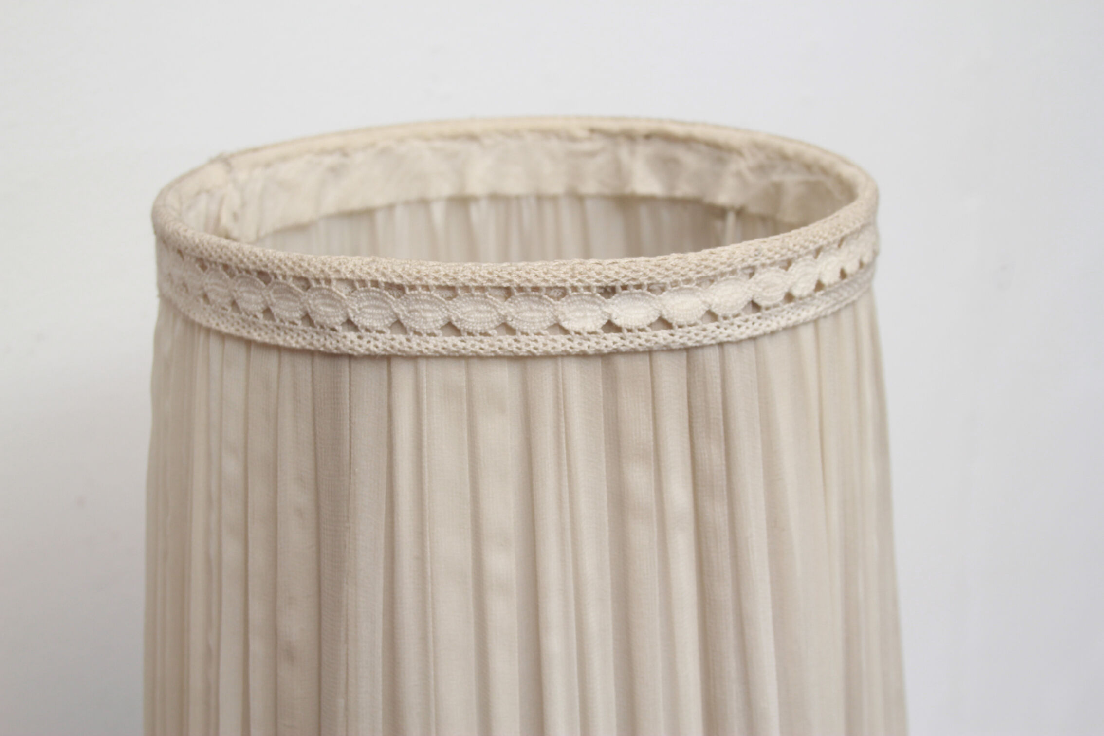 1950s floor lamp in red glass