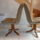 Paire de chaises pivotantes des années 70/80
