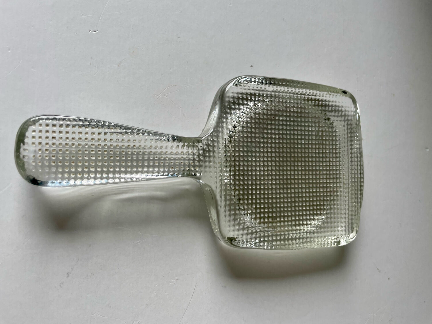 Handheld glass mirror Swedish design 1960's