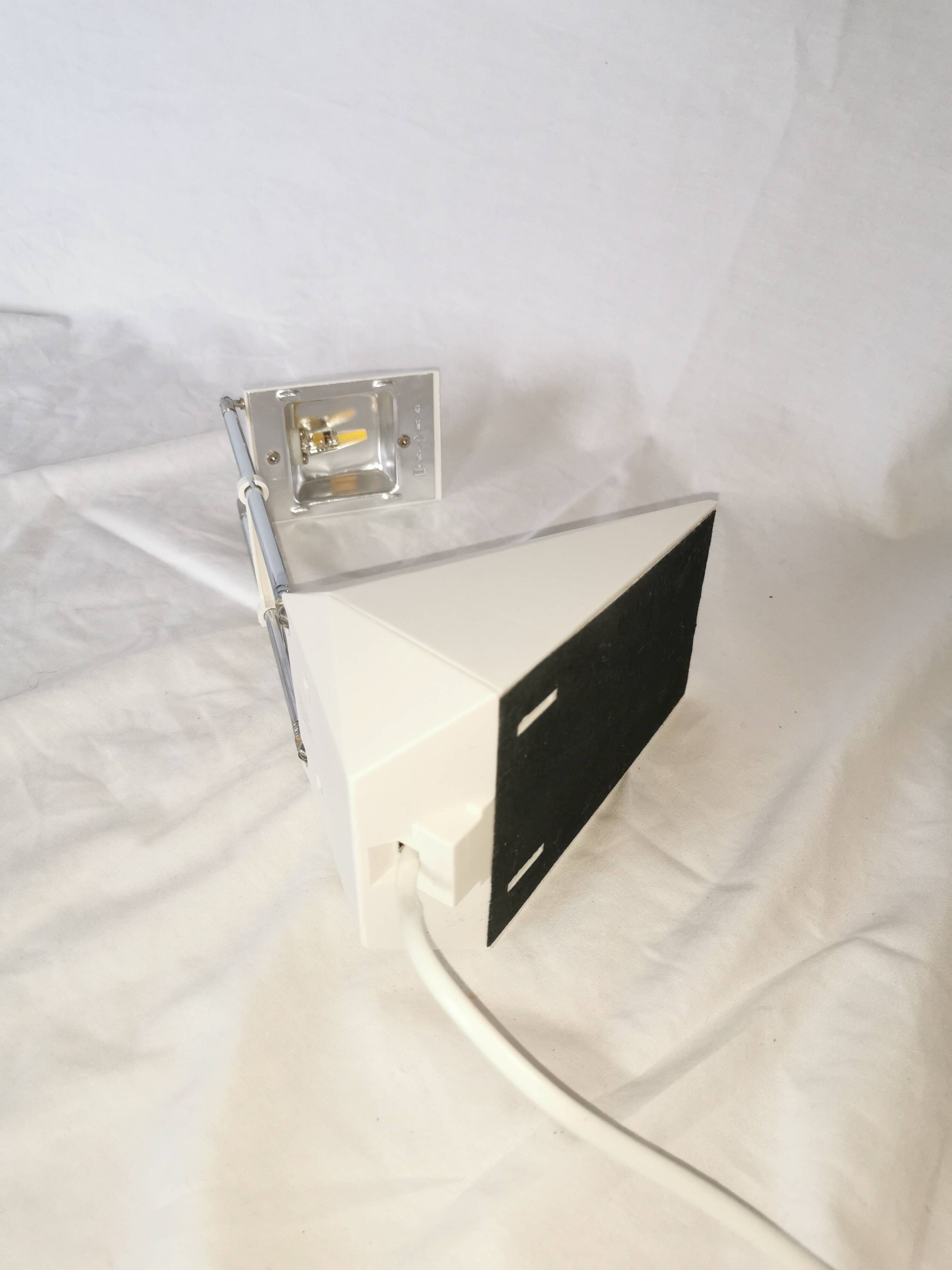 Telescopic halogen desk lamp, postmodern, 1980s