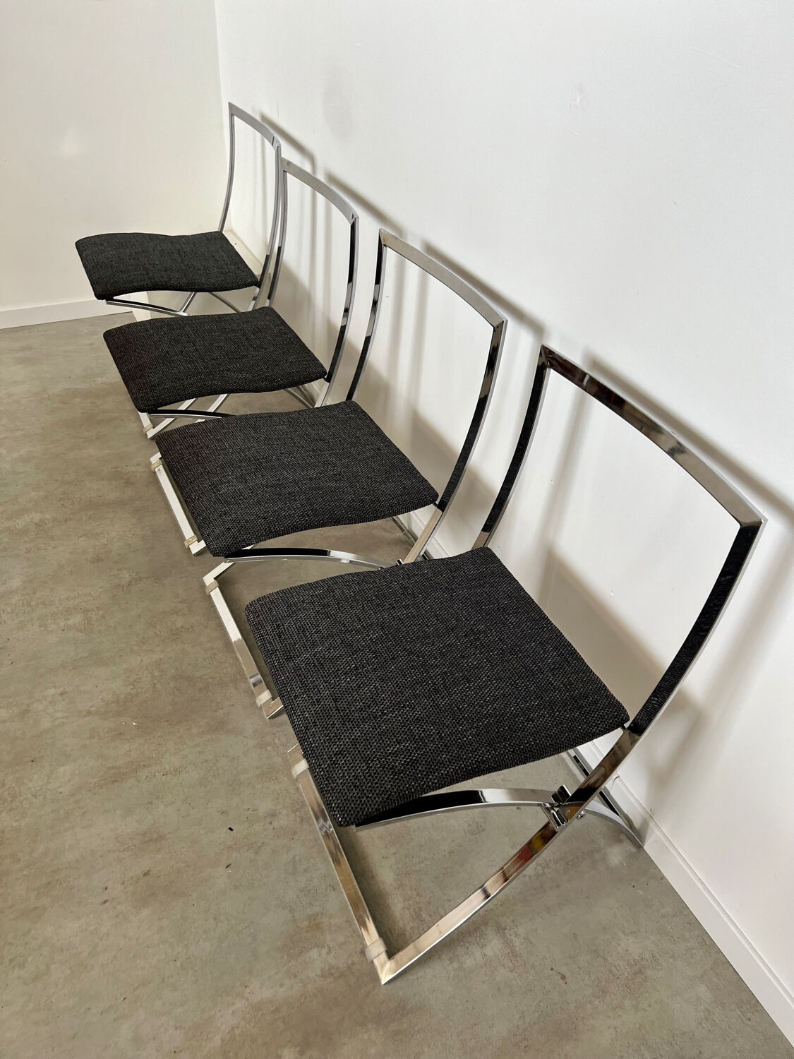 Table et 6 chaises pliante Luisa vintage design italien Marcelo Cuneo