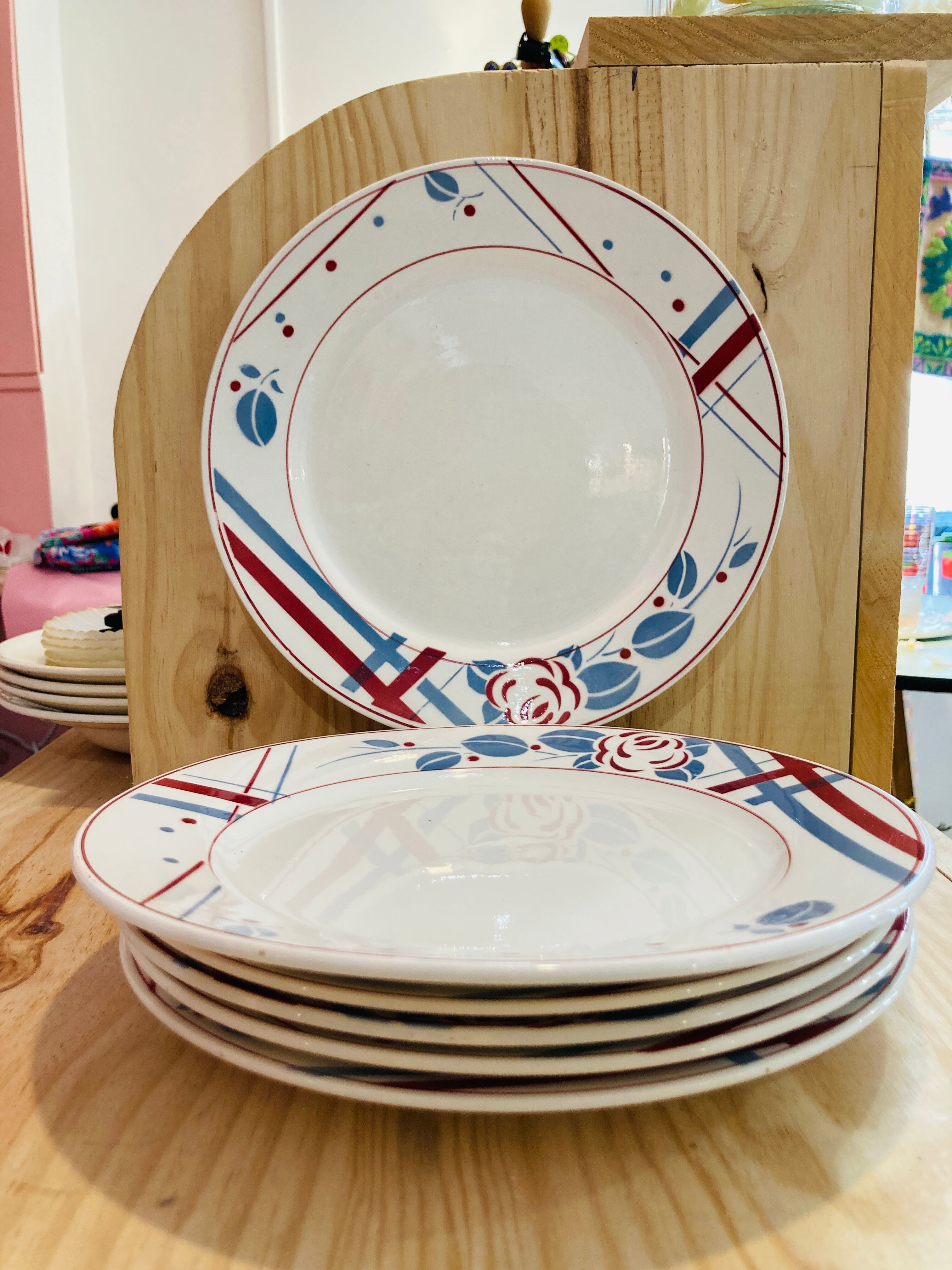 6 plates Beaujeu Digoin Sarreguemines