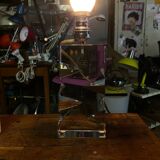 Vintage Sèvres crystal lamp base, Bauhaus/Art Deco design