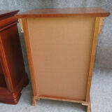 2 bedside caramel patina