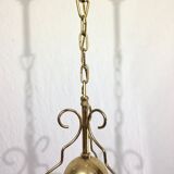 1-light lantern in gold metal