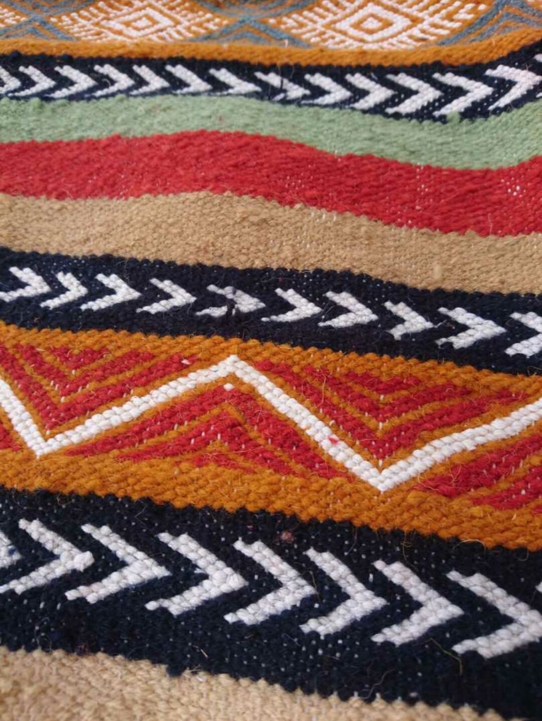 Carpet Berber kilim multicolor handmade 146x100cm