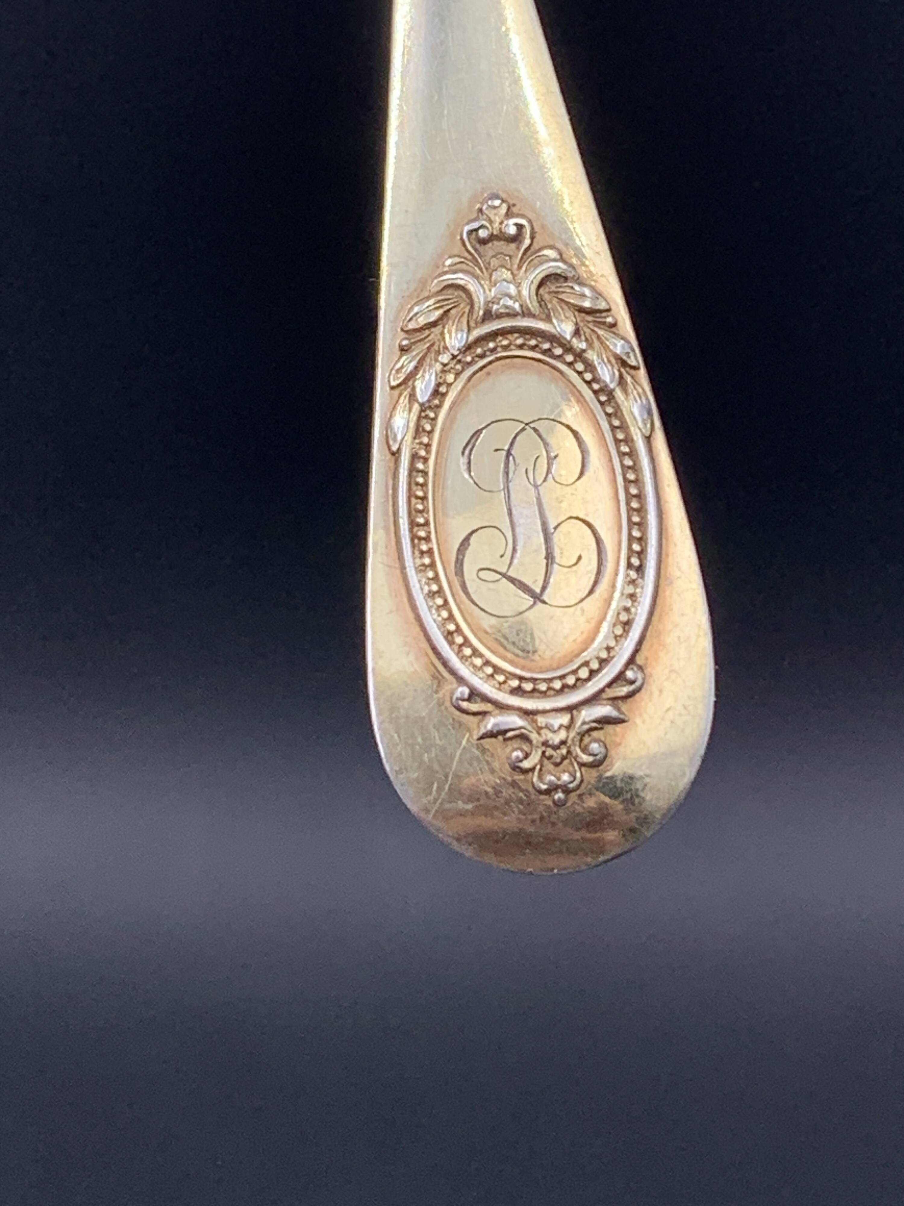 Napoleon III 19th Century Silver Vermeil Tea Set