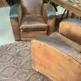 Paire de fauteuils club