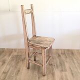 Old patina chair pink