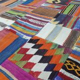 Vintage kilim patchwork carpet 170x243 cm