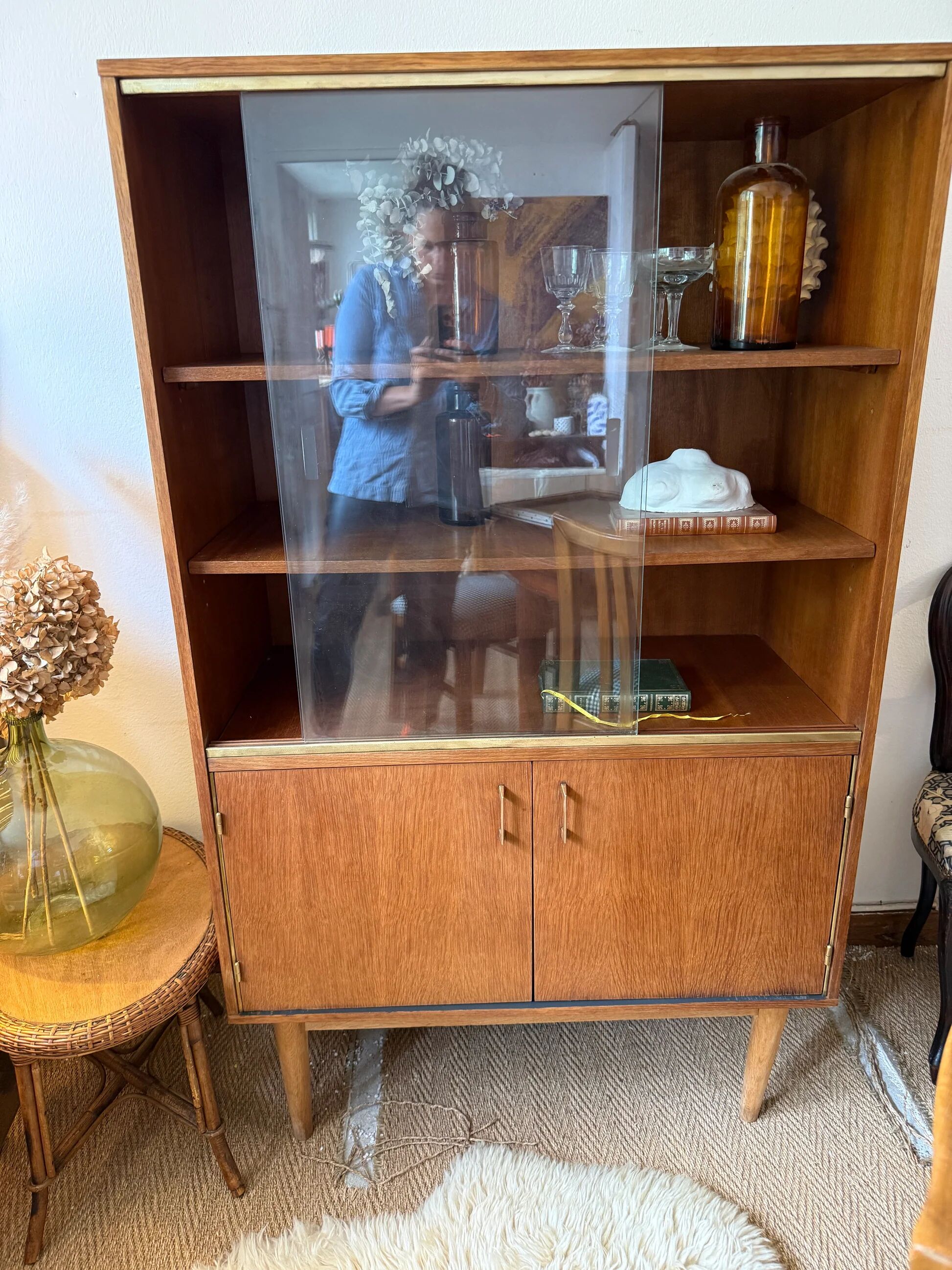 Vaisselier vitrine bibliothèque vintage