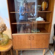 Vintage display cabinet bookshelf