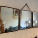 Vintage mirror 1930 triptych barber hairdresser - 30 x 78 cm