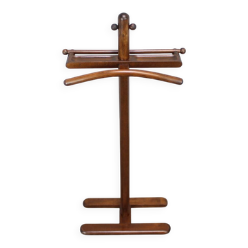 Porte-vêtements en bois vintage de TON, Tchécoslovaquie, vers 1960