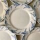 lot de 6 assiettes plates en Terre de Fer K&G Lunéville modèle "Angèle" fin XIXème