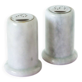 Pair of alabaster salt and pepper sets, Vintage