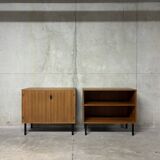 Modernist teak enfilade by Philippon Lecoq, vintage 1960s.
