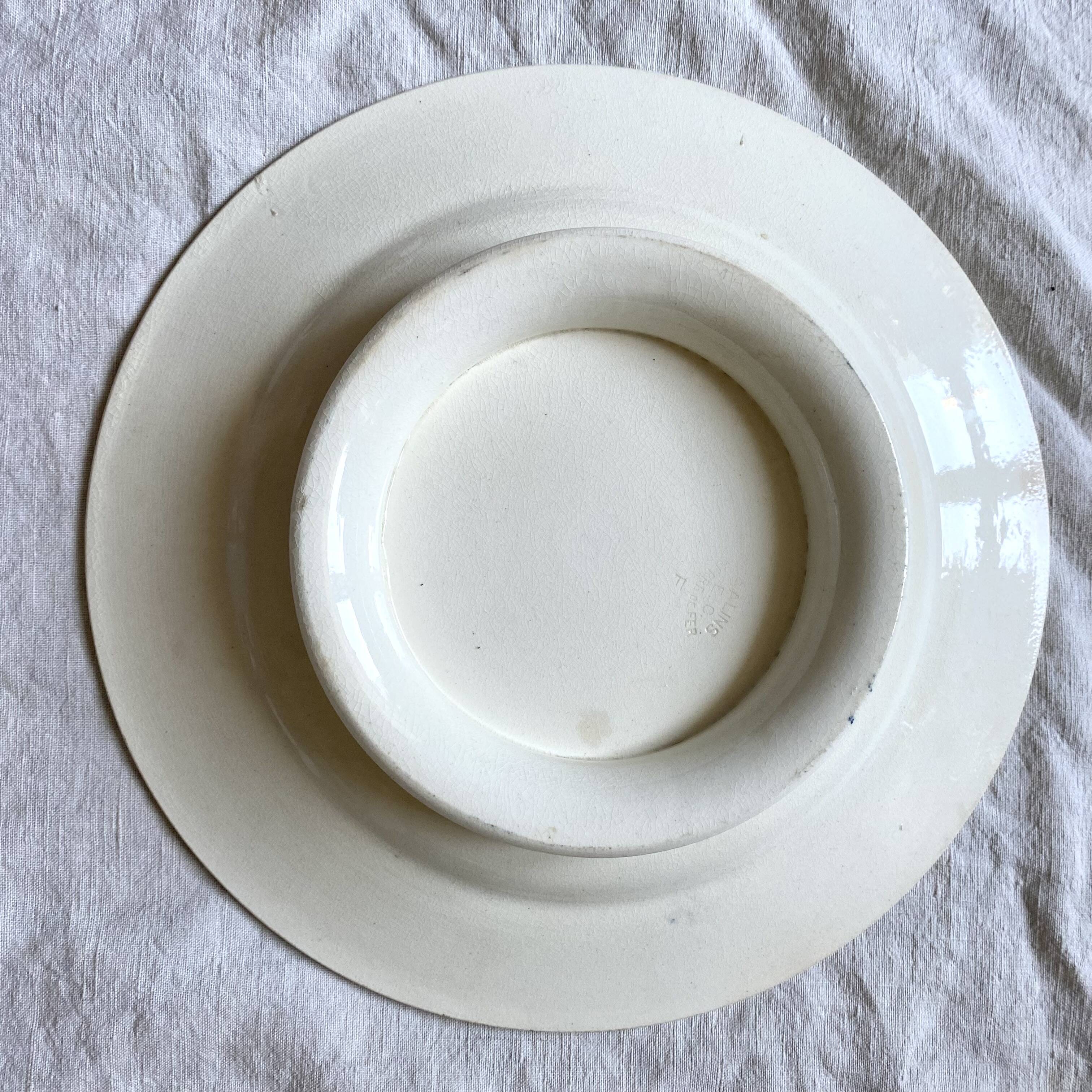 Salins ironstone footed dish 24.5 cm