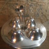Sorbet display and silver metal ice cream