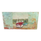 Collage and oil painting Simone Fougere