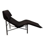 Vintage Skye leather lounge armchair by Tord Björklund for Ikea, 1980