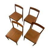 4 chaises de salle à manger du milieu du siècle à palisander