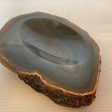 Blue Agate slice ring sizer pocket