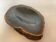 Blue agate slice ring holder