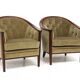 Set de 2 fauteuils en velours, Bröderna Anderssons, Suède, 1960