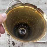 4 antique Swedish pendant lamps in gilded brass by Boréns