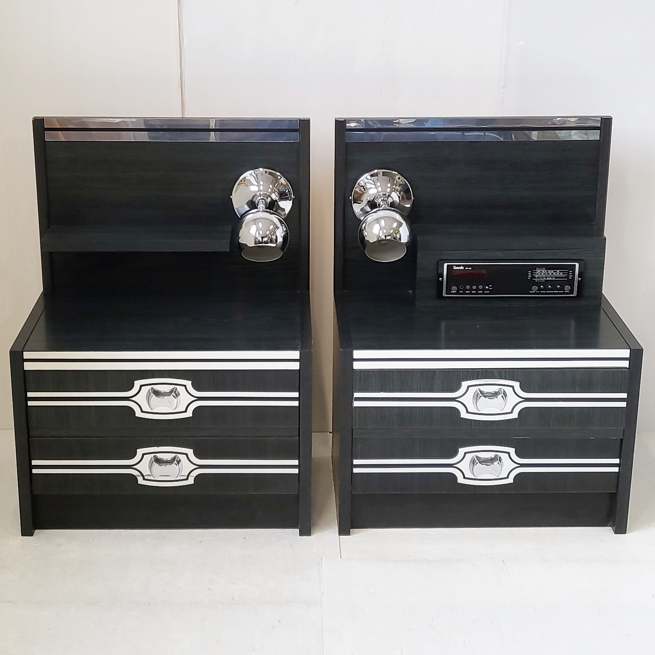 Pair of vintage bedside tables 1970