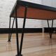 Coffee table black iron compat legs
