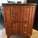 Vintage wooden fridge cabinet
