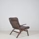Danish leather lounge chair 'Miljø' by Farstrup Møbler, 1970s