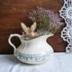 Vintage ceramic bath jug, bath pitcher, bathroom decor.