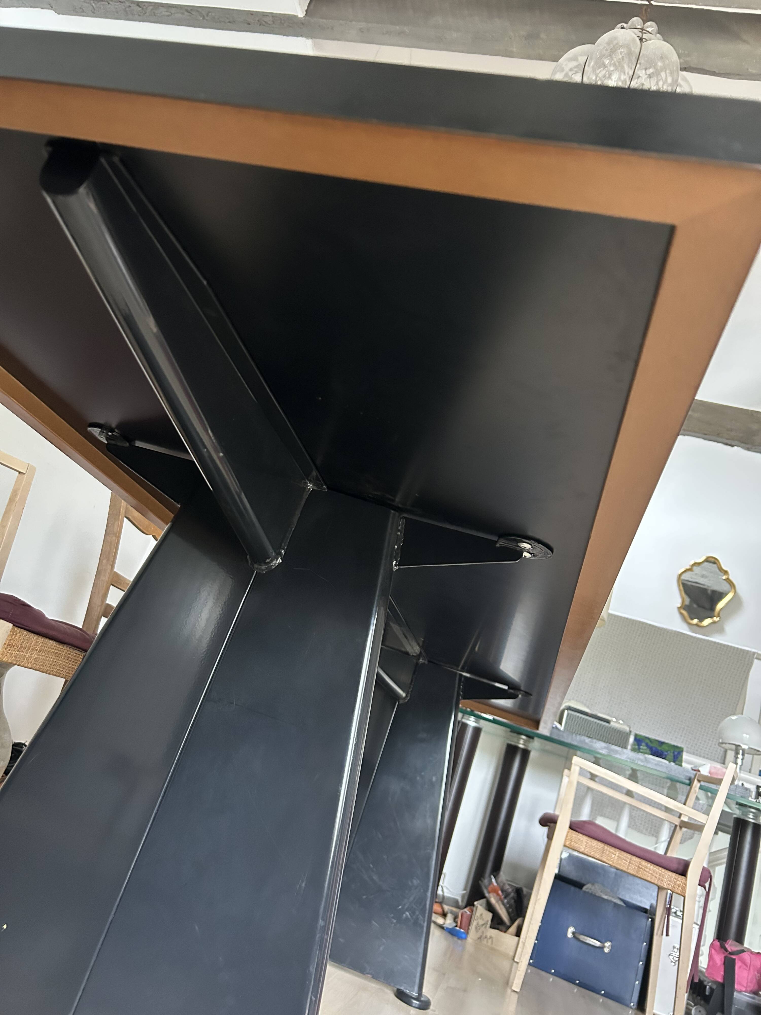Dining table in the style of Jean Prouvé.