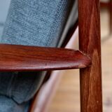 Scandinavian teak bench by Grete Jalk