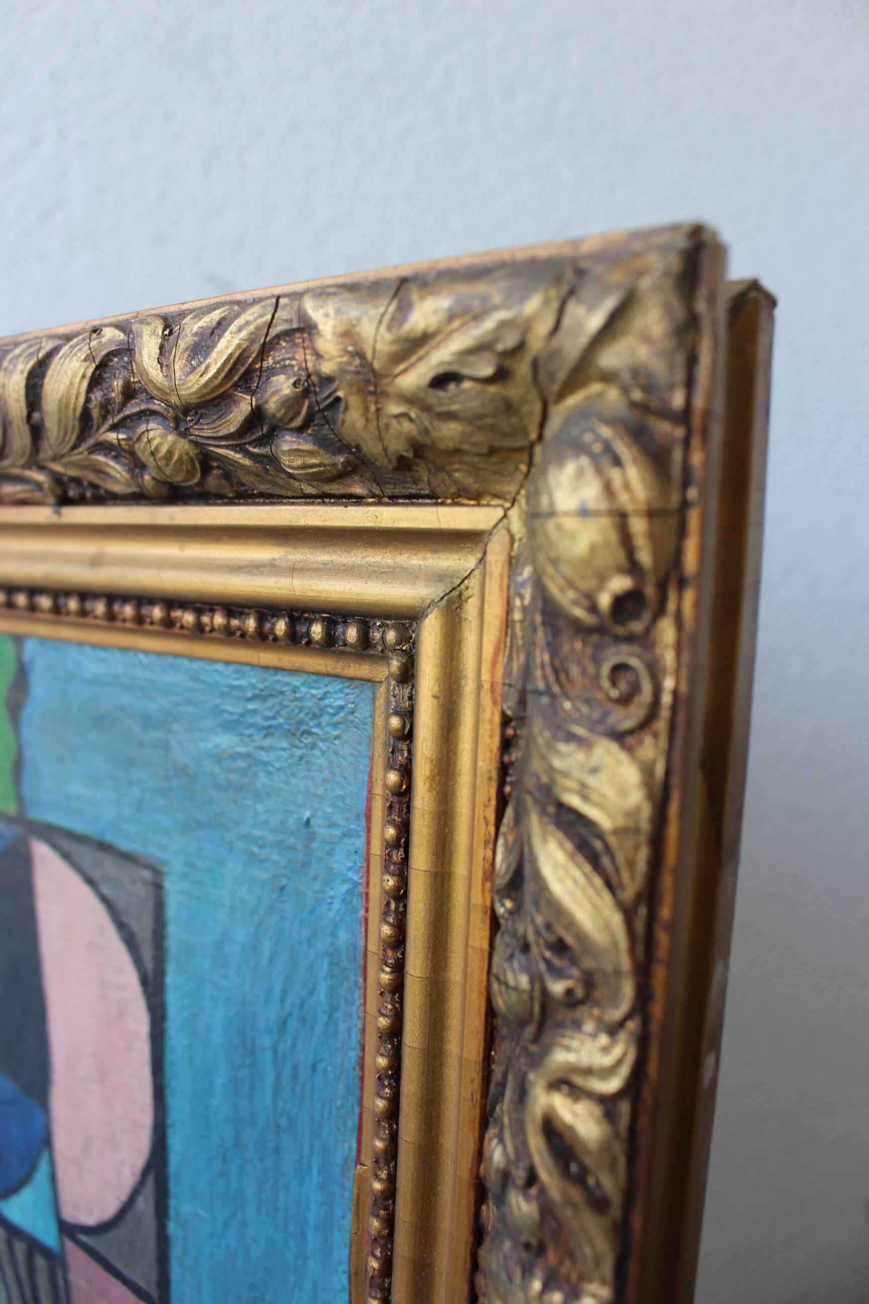 Tableau de la période bleue – Portrait de femme, d'après Pablo Picasso