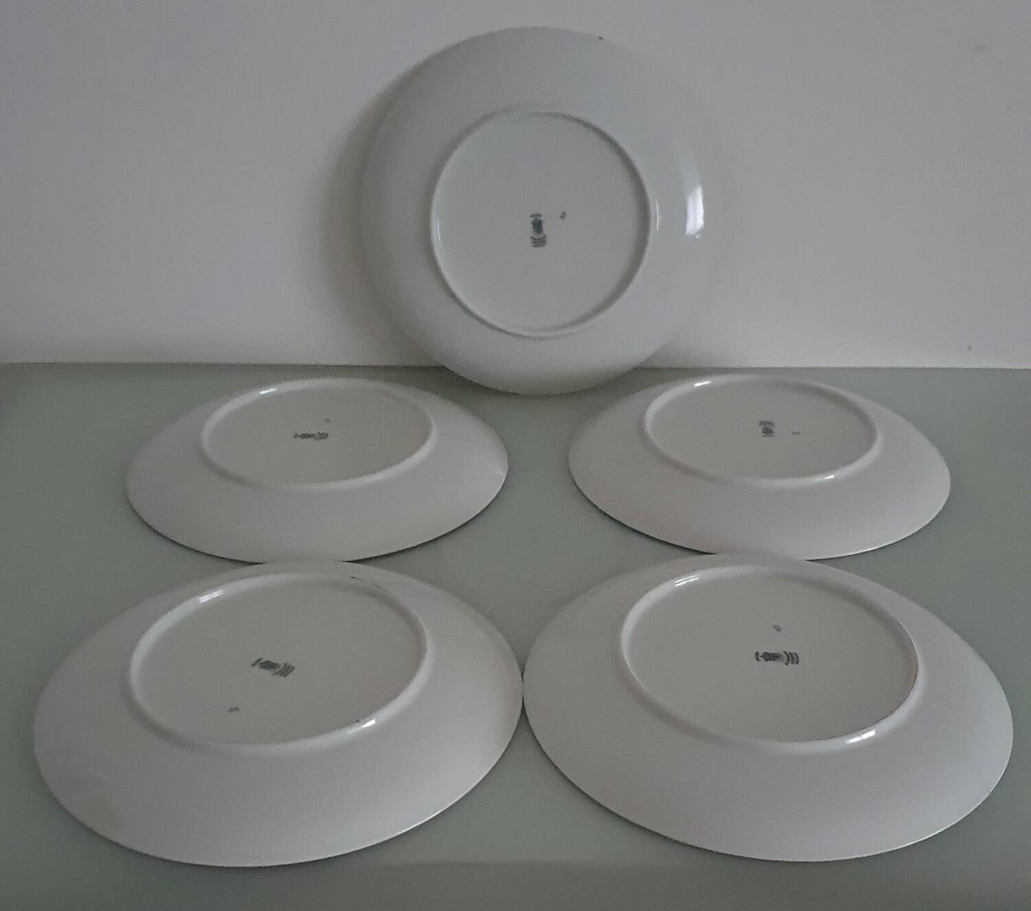 Set of 5 flat plates - Arzberg earthenware - 1960/70