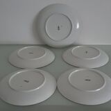Set of 5 flat plates - Arzberg earthenware - 1960/70