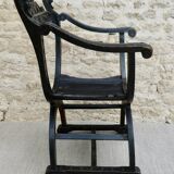 Dagobert chair in blackened wood
