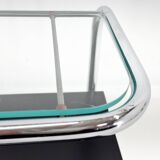 Pair of Art Deco Tubular Bedside Tables, Czechoslovakia