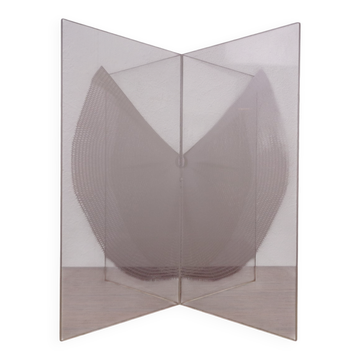 German Wing Object Sculpture in Acrylic Glass by Heinz Mack, 1980