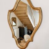 Miroir en bois doré